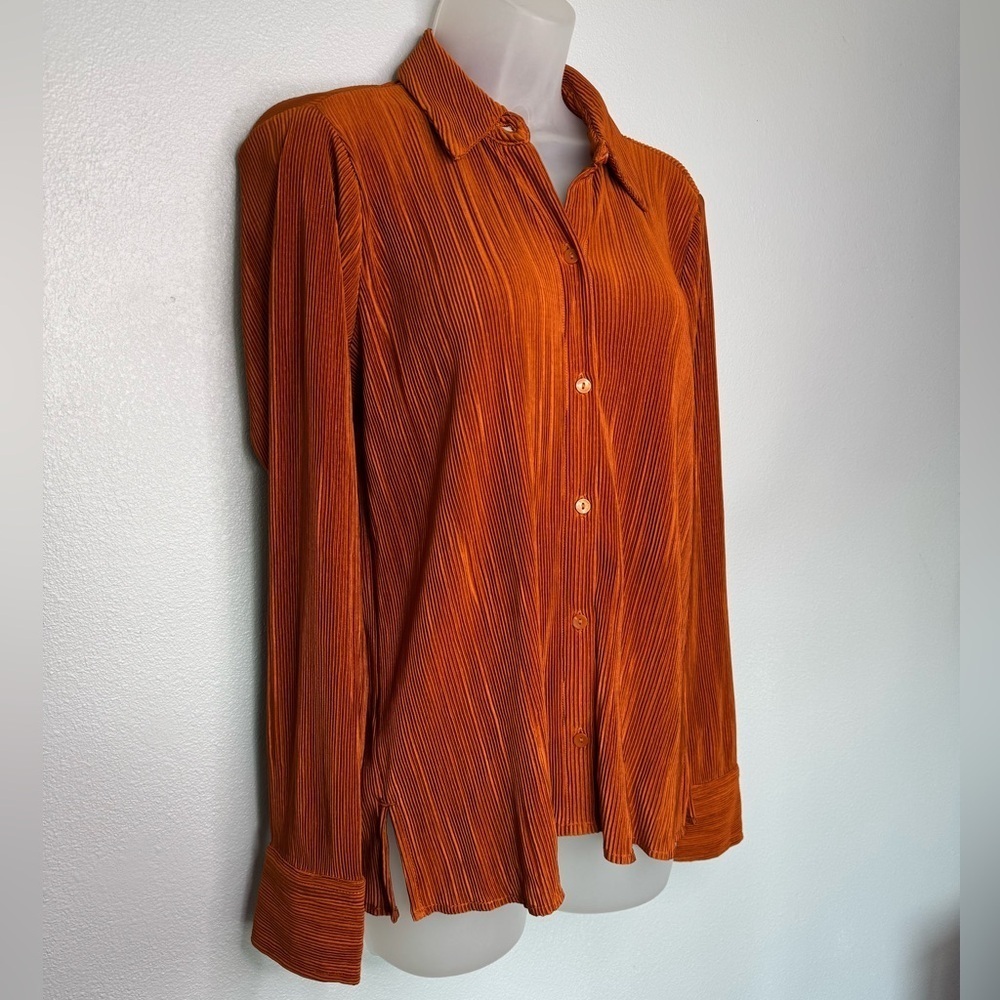 Abercrombie&Fitch Bronze Button Up Long Sleeve NWT Size XS #0446 - Picture 2 of 7
